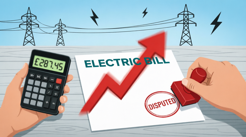 overcharged electricity bill